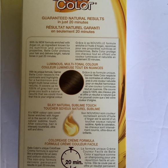 Garnier Belle color, permanent hair color, 50 medium brown, NIB - Picture 4 of 7